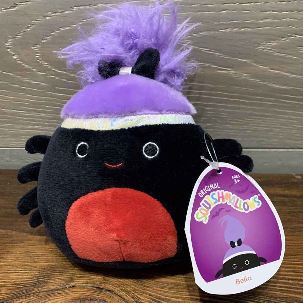 Squishmallows Halloween 4.5" Bella the Spider‎ 2021 NWT